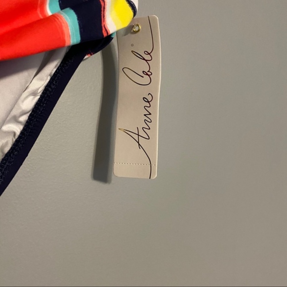 ANNE COLE striped rollover band bikini bot… - Picture 3 of 5